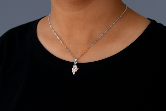 Sterling Silver Shivaji Maharaj Pendant