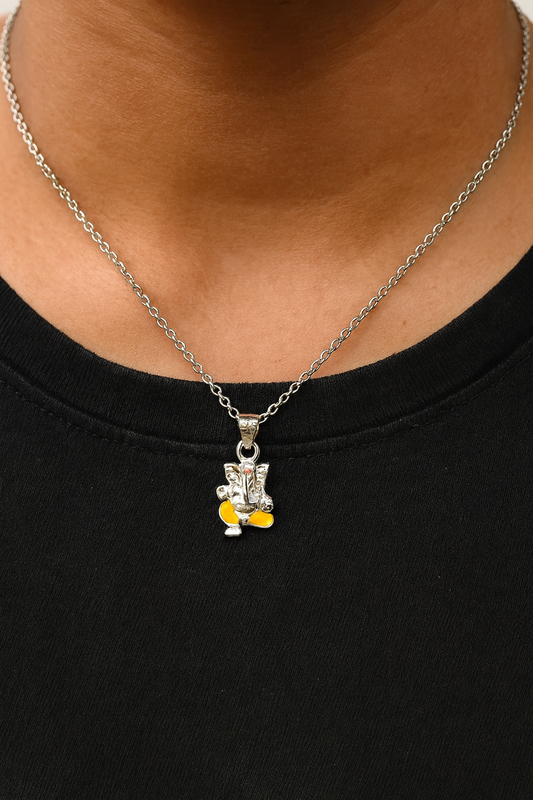 Sterling Silver Lord Ganesha Pendant Charm