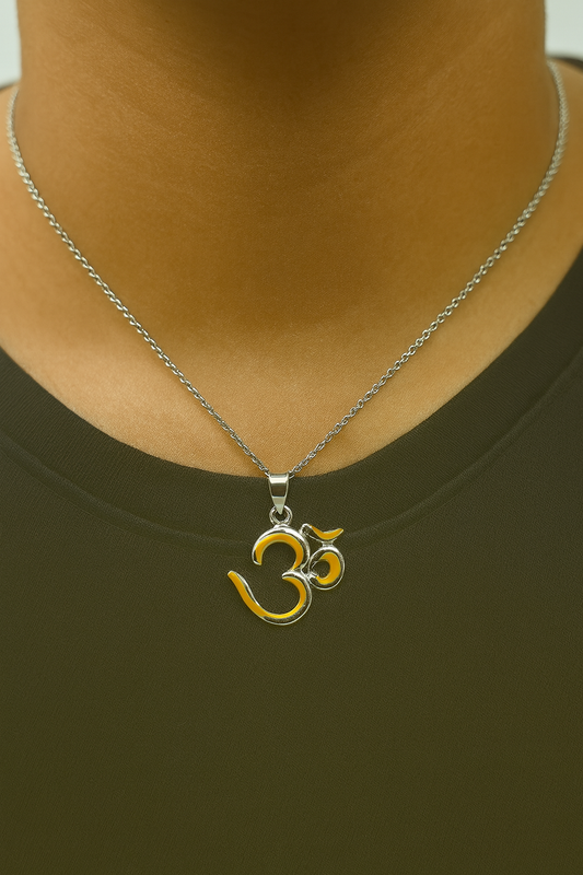 Sterling Silver Om Pendant