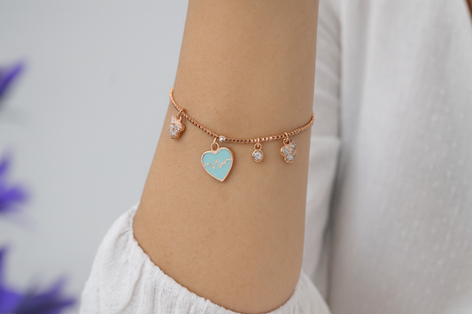 Miora Rose Gold Plated Charm Bracelet