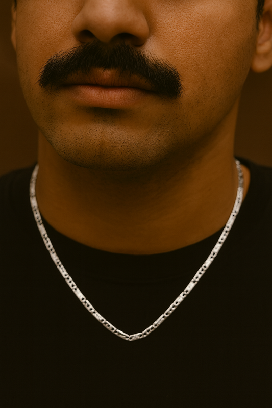 Sterling Silver Designer Box Link Chain