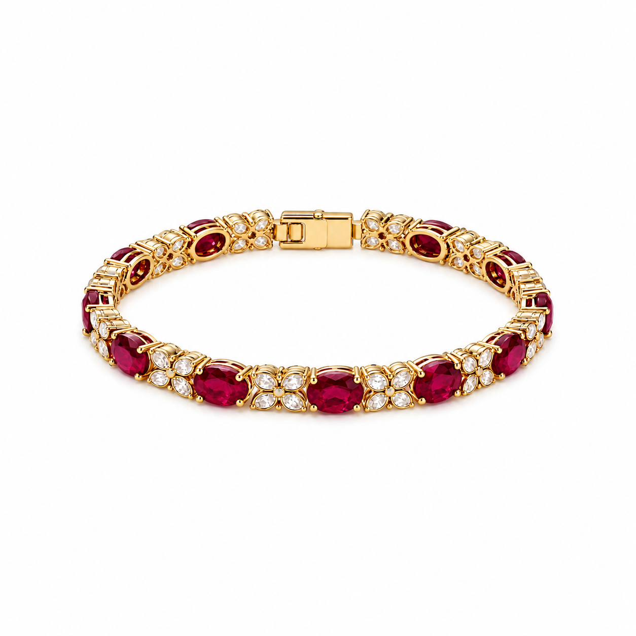Ruby Polki Bracelet