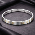 Men's Dual-Tone Link Bracelet
