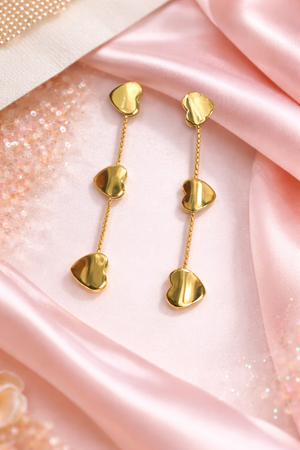 Hanging Hearts Earrings - Miora