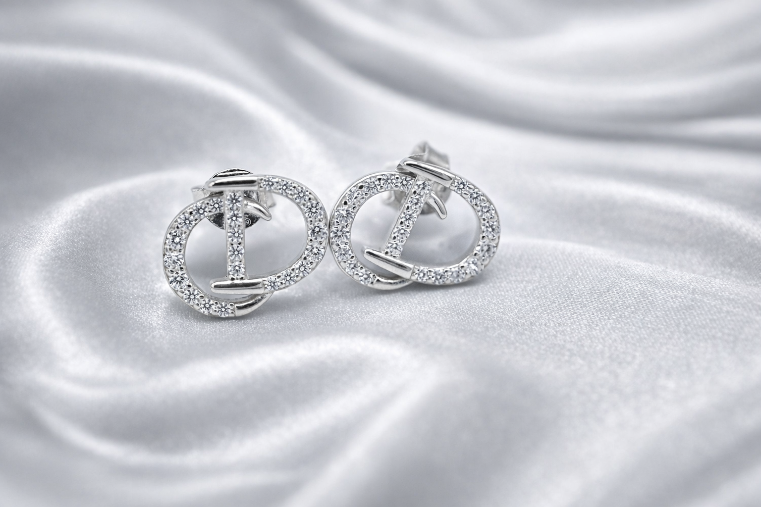 Brand Inspired D Zirconia Stud Earrings