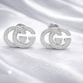 Brand inspired G Zirconia Stud Earrings - Miora