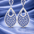 Blue CZ Earrings - Miora