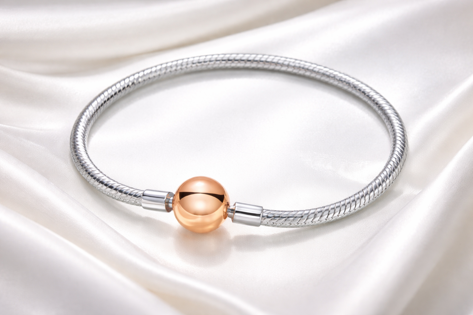 Snake Chain Charm Bracelet