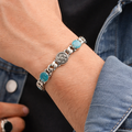 Turquoise Stone Chain Bracelet - Miora