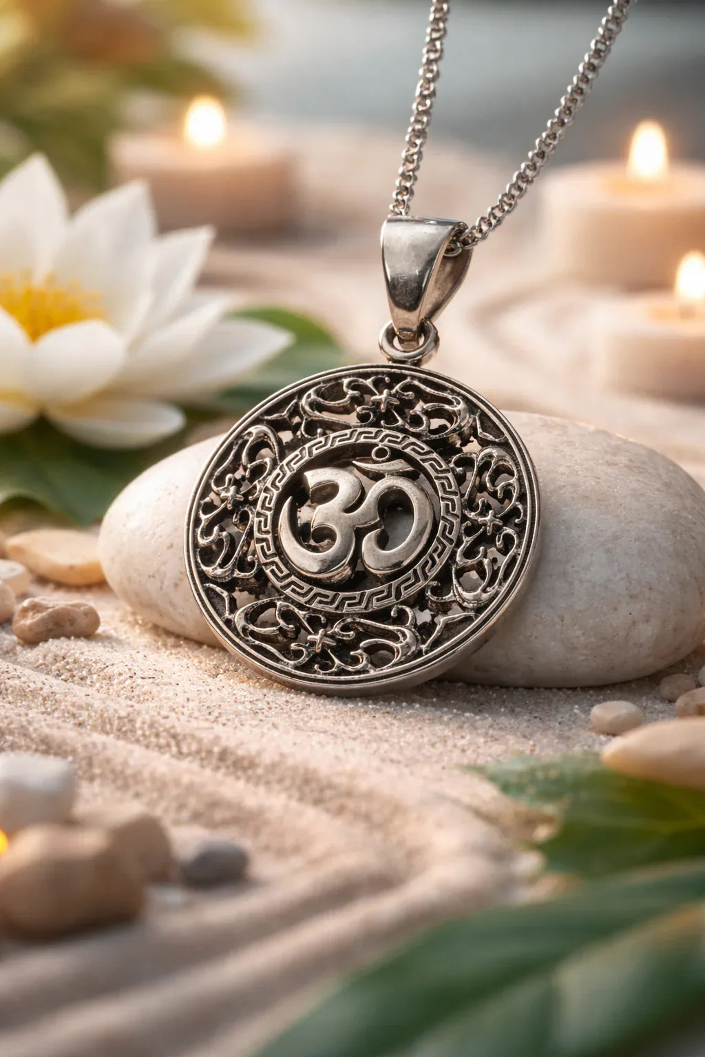 Om Round Pendant - Miora