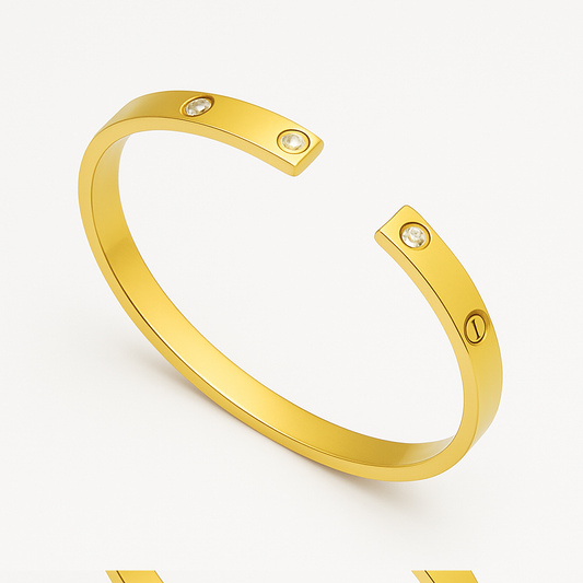 Crystal Screw Bangle