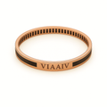 Men's Rose Gold Roman Numeral Kada bracelet