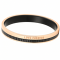 Sterling Silver Rose Gold “Love Forever” Bangle
