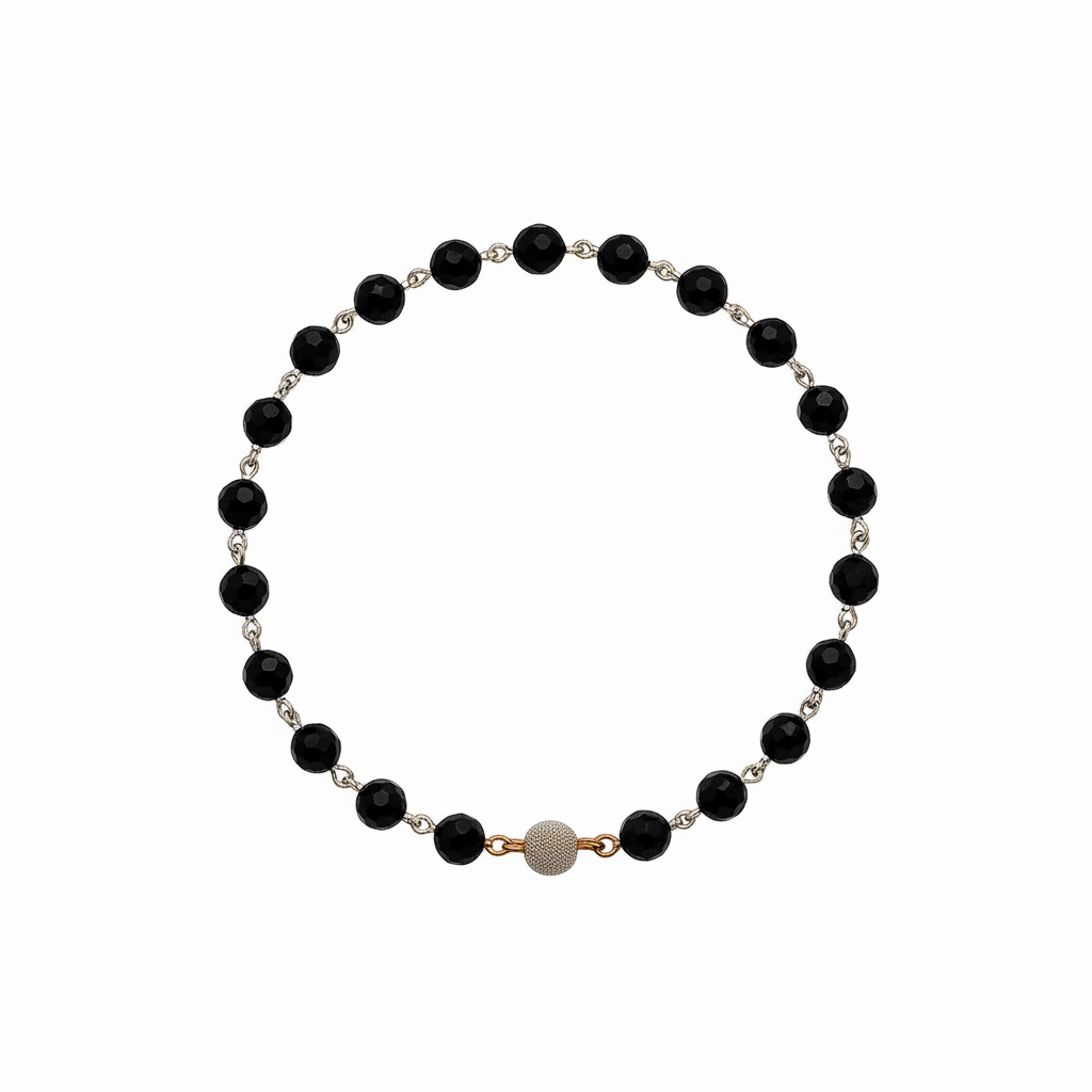 Black Onyx Beaded Bracelet