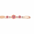 Rose Gold Plated  Floral Bracelet