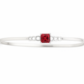 Princess-Cut Ruby Bracelet