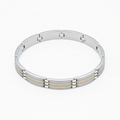 Men's Dual-Tone Link Bracelet