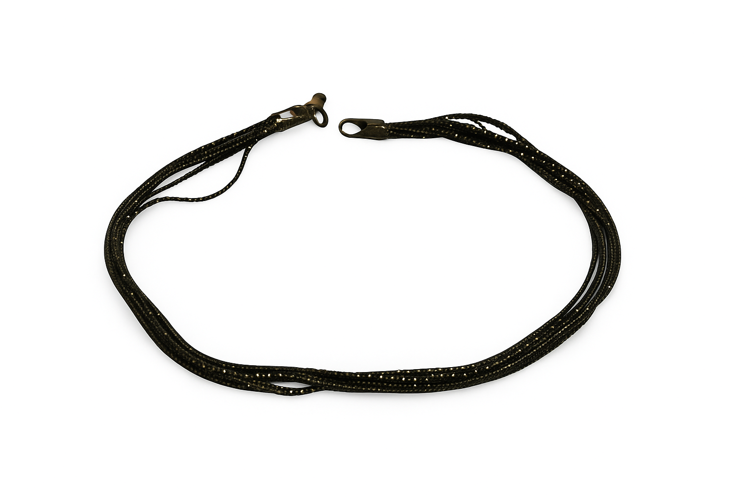 Elegant Multi-Strand Black Crystal Beaded Bracelet