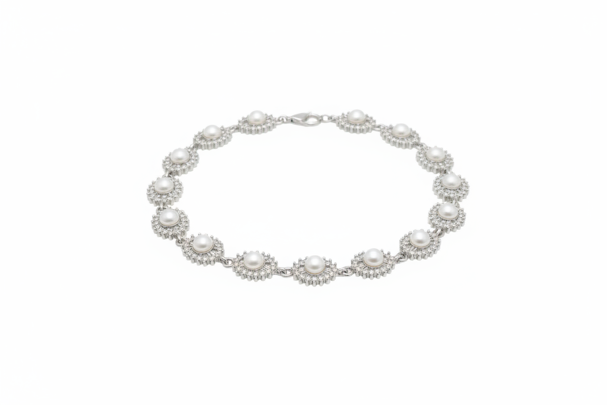 Sunburst Disk Bracelet - Elegant Adjustable Chain Bracelet