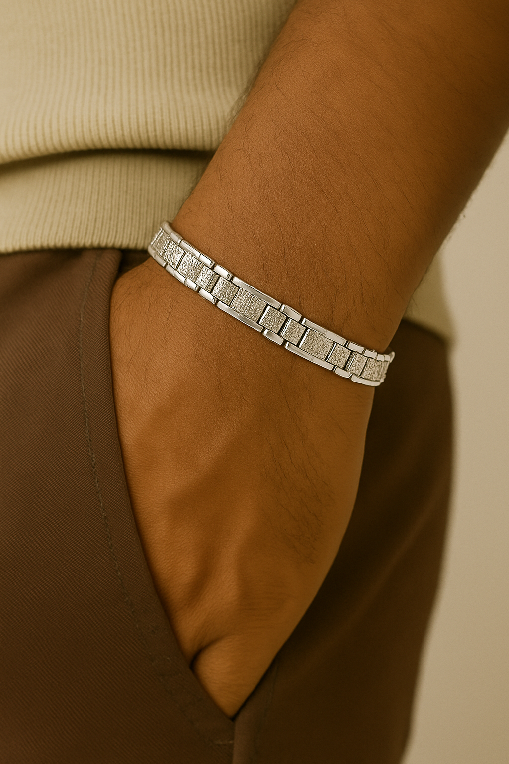 Wide Box Chain Bracelet