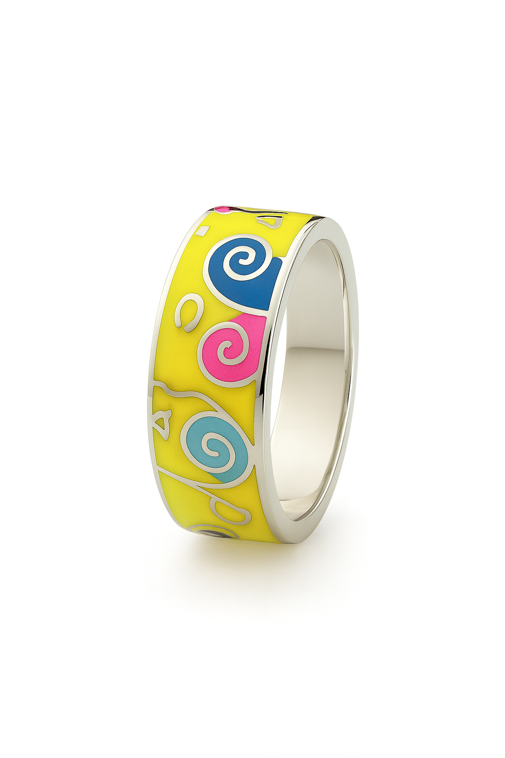 Yellow Enamel Jewellery Set