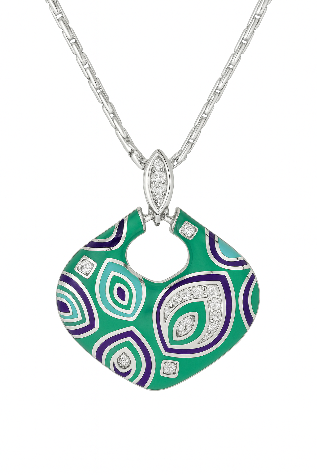 Green Mosaic Jewellery Set