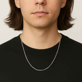 Tri-Tone Bead Chain Necklace