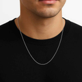 Silver Cable Chain Necklace