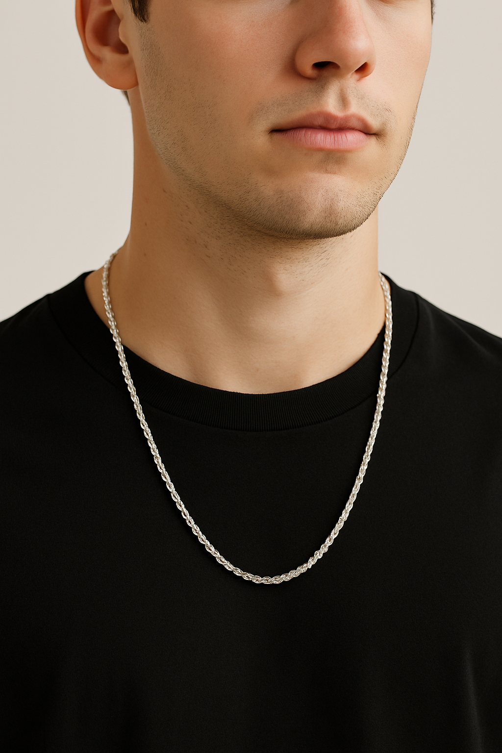 Twisted Rope Chain Necklace