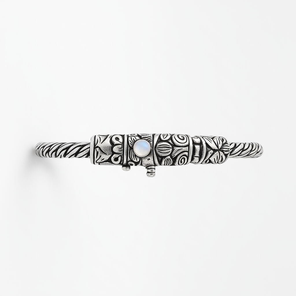Oxidized antique Pattern Bracelet
