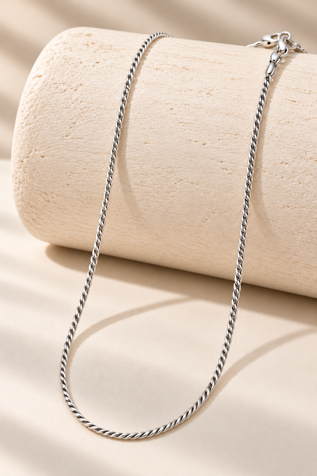 Textured Box Chain Necklace
