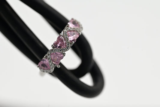 Pink Bloom Heart Band