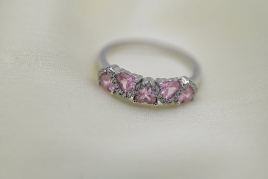 Pink Bloom Heart Band