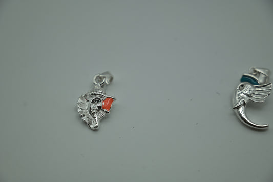 Sterling Silver Shivaji Maharaj Pendant