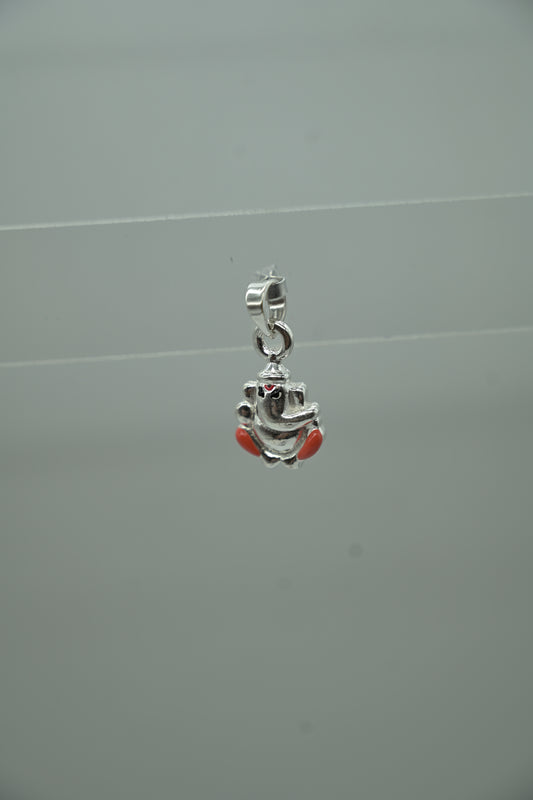Sterling Silver Lord Ganesha Pendant Charm