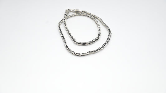 Sterling Silver Antique Bali Chain Necklace