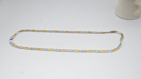 Sterling Silver Dual-Tone Link Chain