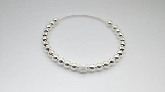 Sterling Silver Beaded Bracelet