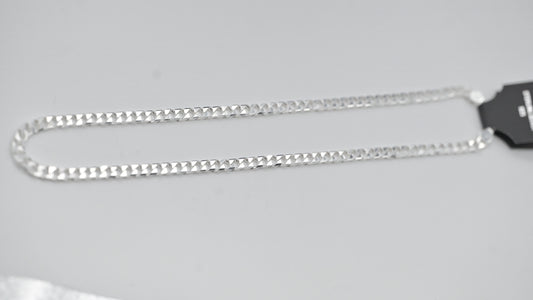 Sterling Silver Flat Curb Chain
