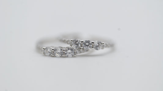 Sterling Silver Classic CZ Toe Rings