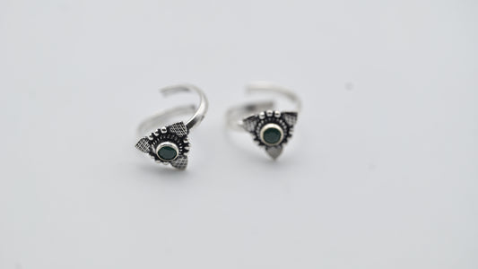 Sterling Silver Tribal Toe Rings