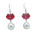 Enamel Pearl Dangle