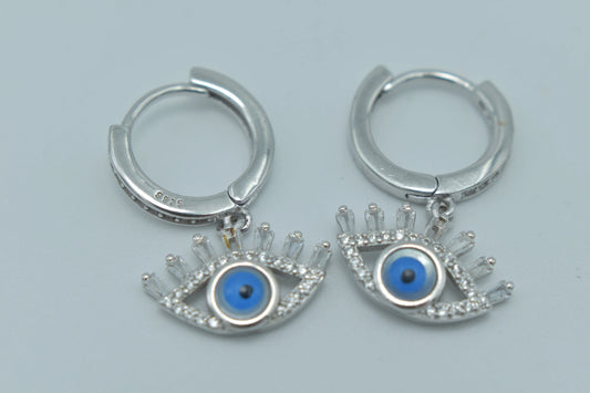 Evil Eye Hoop Earrings