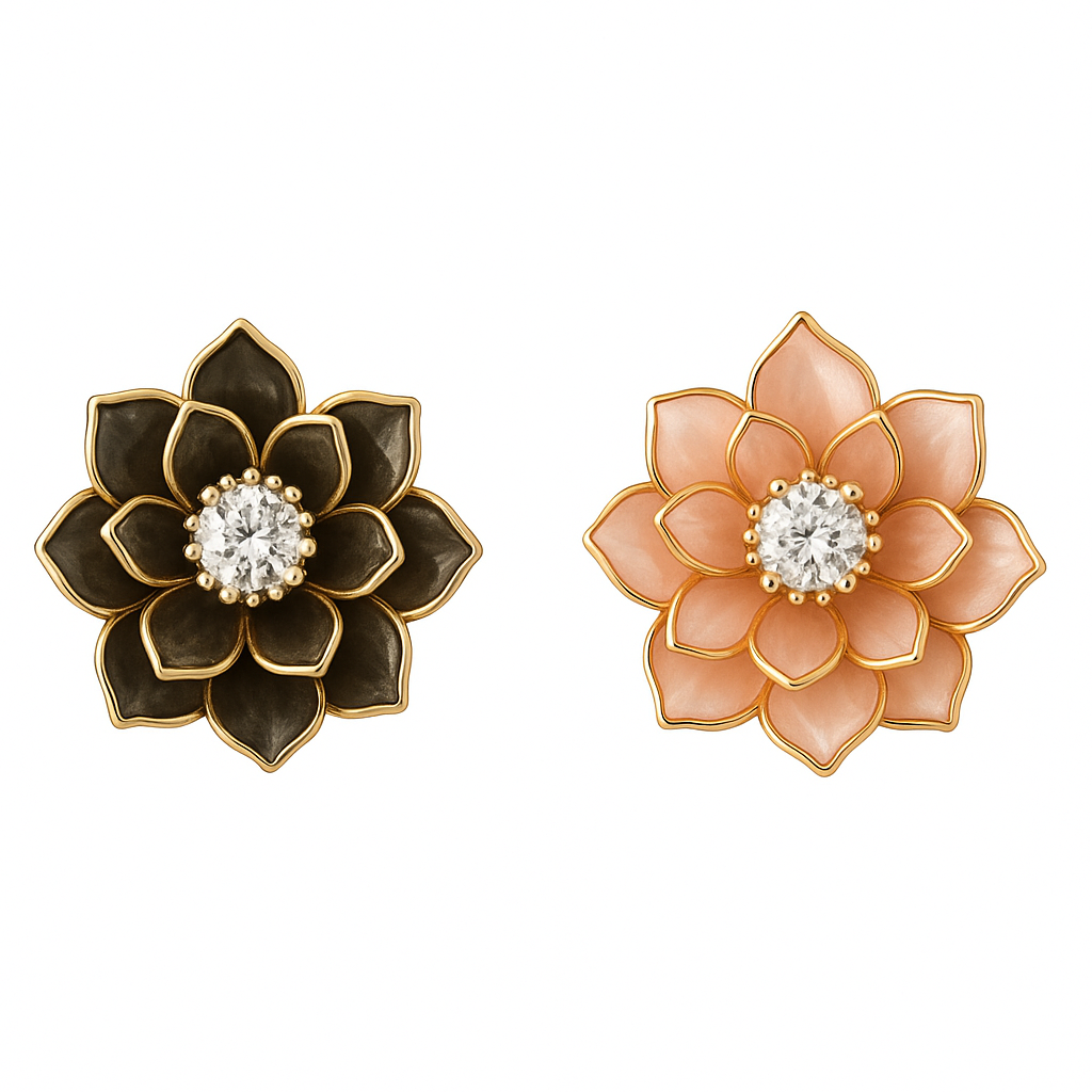 Lotus Flower Earrings
