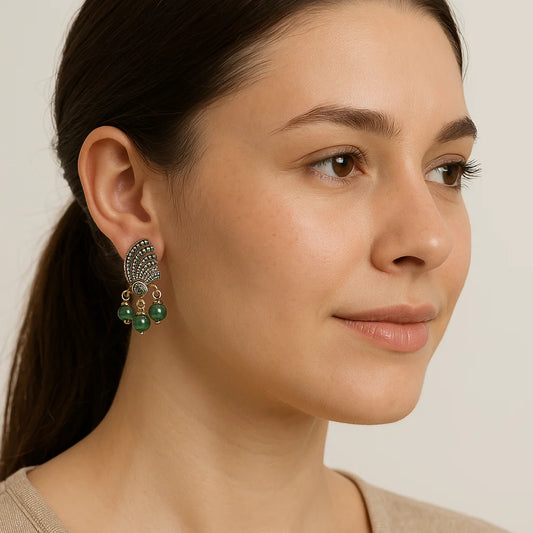 Peacock Feather Earrings
