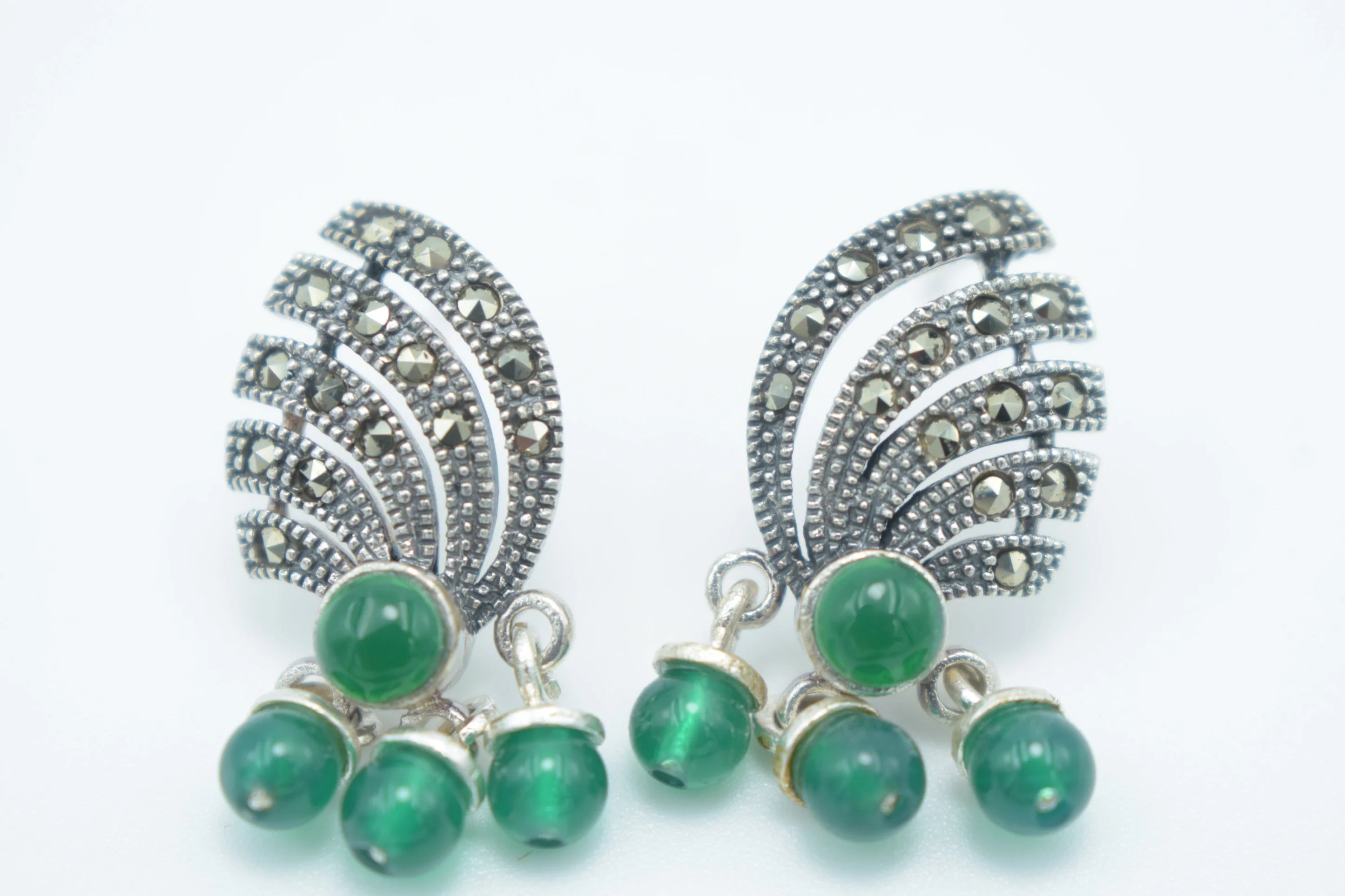 Peacock Feather Earrings