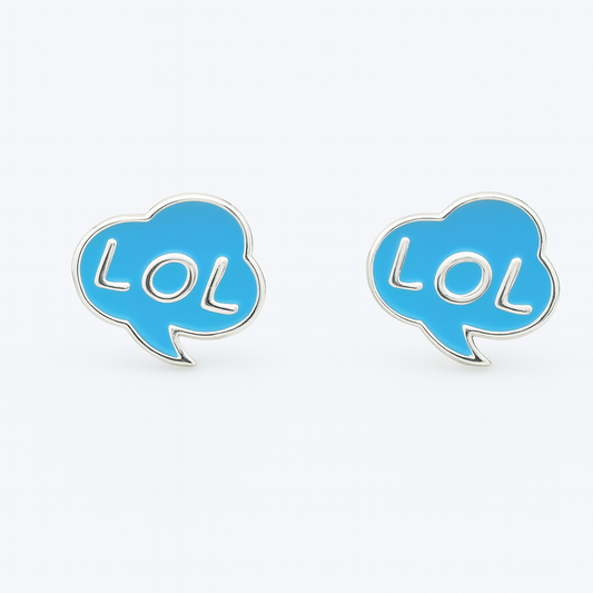 Kids Teenagers LOL Stud Earrings