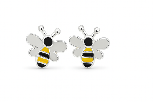 Kids Teenagers Honey Bee Stud Earrings