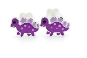 Purple Dragon Stud Earrings - Miora