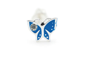 Blue Butterfly Stud Earrings - Miora